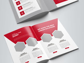 创意与时尚的交融 红色宣传册与企业画册设计指南